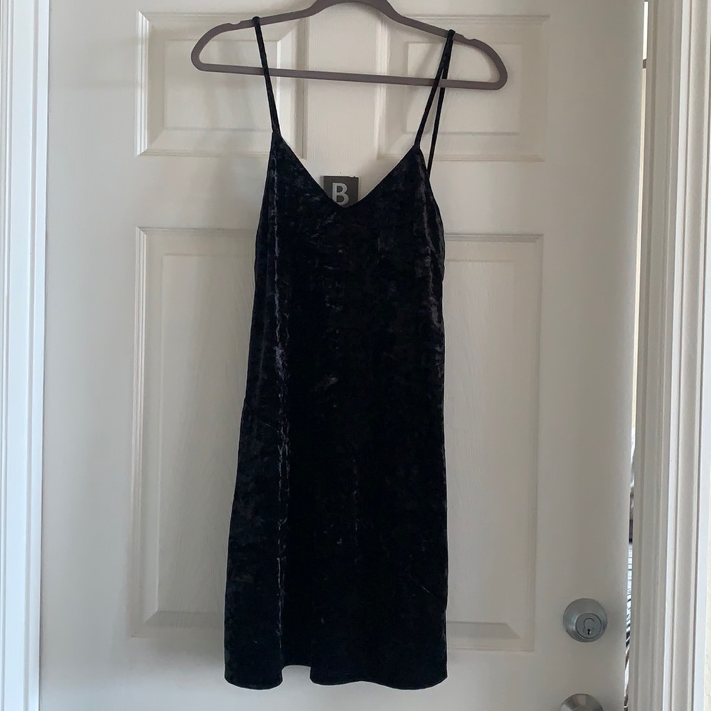 Black spaghetti strap dress